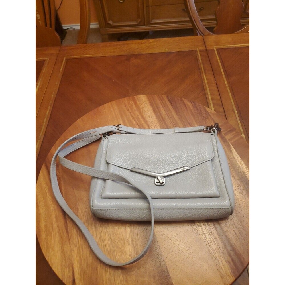 Botkier valentina crossbody in smoke genuine leather GREY